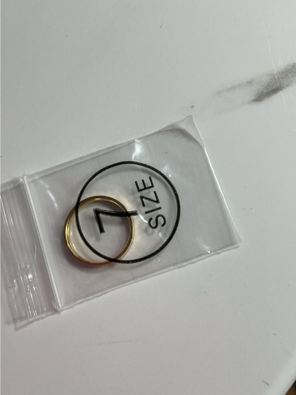 Classic Thin Gold Stacking Ring - Size 7